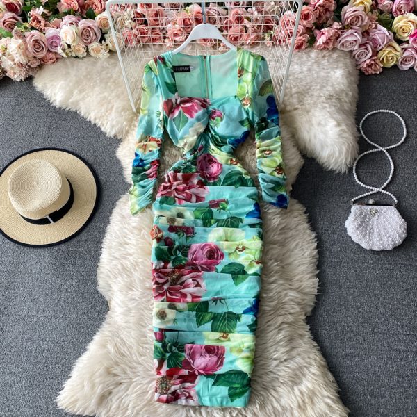 The new package buttocks of cultivate one's morality dress in the spring and autumn fashion knee-length dress - Image 2