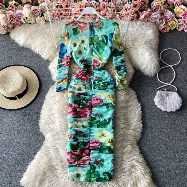 The new package buttocks of cultivate one's morality dress in the spring and autumn fashion knee-length dress - Image 4