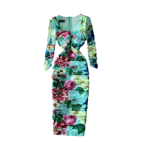 The new package buttocks of cultivate one's morality dress in the spring and autumn fashion knee-length dress - Image 6